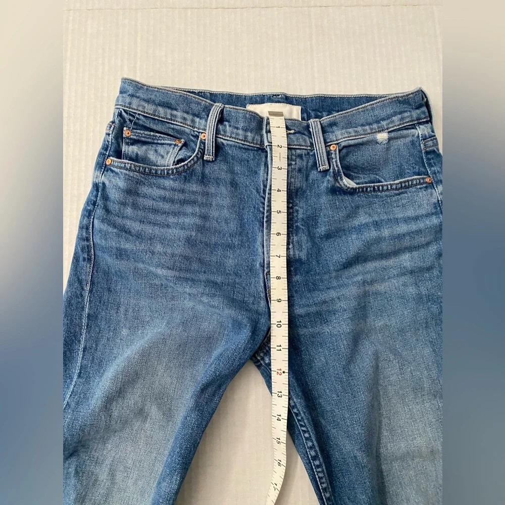 MOTHER SUPERIOR Tomcat Jeans Playing With Scissors Cropped Straight Leg 29 - Picture 4 of 16